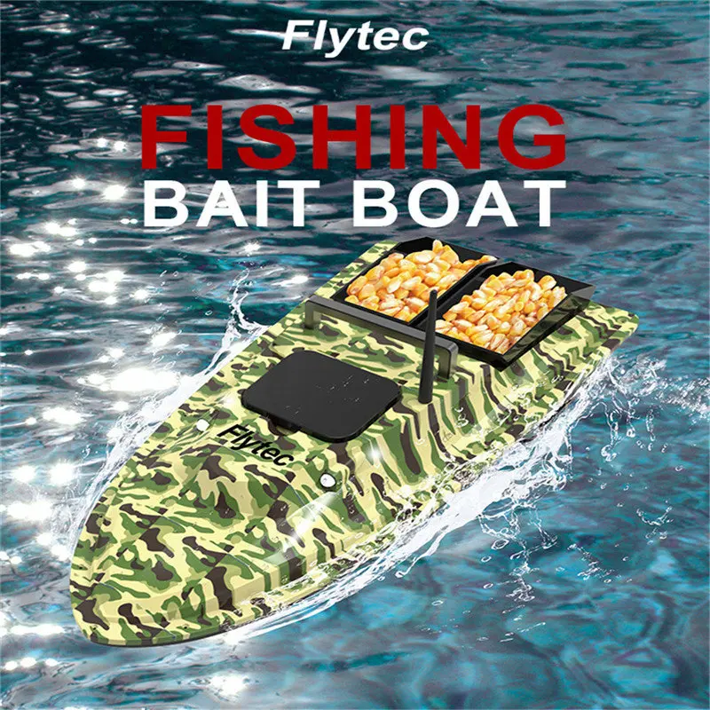 

Flytec V007 RC Boat Intelligent 500m Control Fishing Finder Bait Remote Control Boat High Speed 4.8km/h Double Motor 54cm