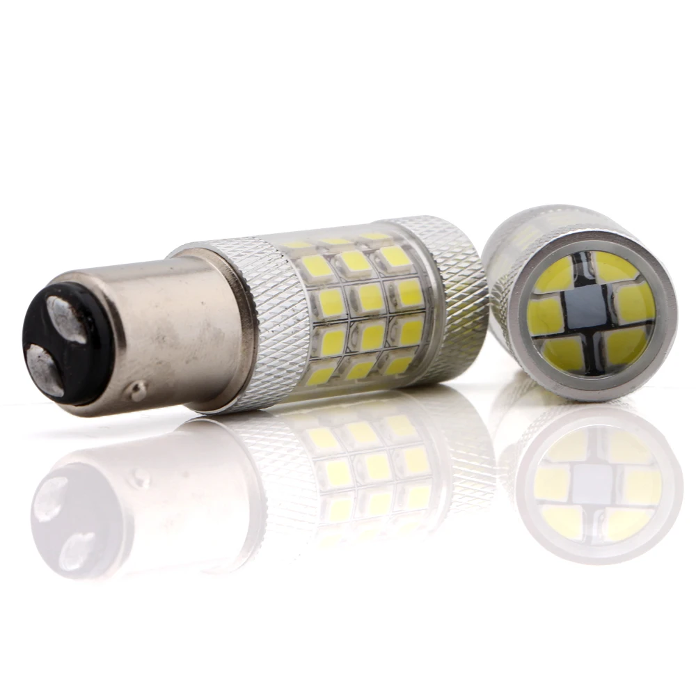 Автостайлинг! 2 шт. S25 1157 BAY15D 2835 42 SMD LED светодиода P21/5 W 1142 с объективом 12 V 24
