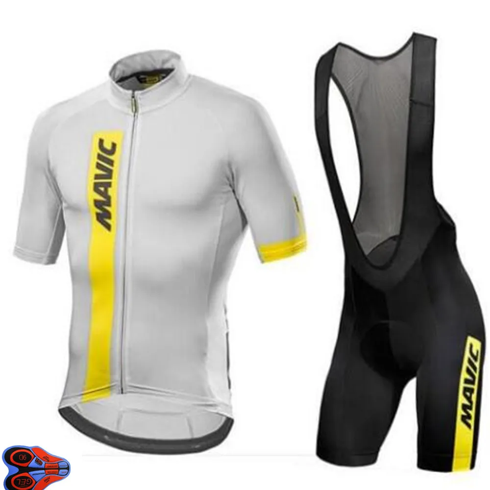 Мужская одежда MAVIC для велосипеда, летний комплект Pro UCI Team, короткий рукав, для велоспорта, Джерси, набор для велоспорта, Ropa Maillot Ciclismo, зеленый, 12D Pad