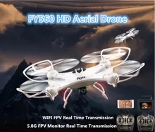 5.8G FPV monitor/WIFI FPV Remote Control RC drone FY560 2.4G tanpa kepala satu kunci kembali 2.0MP kamera RC Helicopter Quadcopter UFO