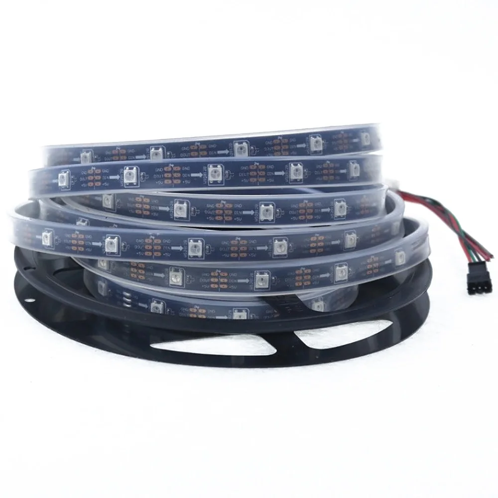 5 V WS2812B встроенный Светодиодные ленты WS2812B Встроенный 50 RGB Светодиодные ленты светодиодный свет шнура