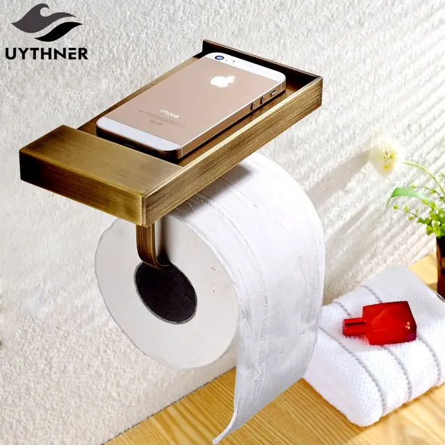 Uythner Newly Euro Style Antique Br Bathroom Toilet Paper Holder Uythner Newly Euro Style Antique Br Bathroom Toilet Paper Holder Wall Mounted