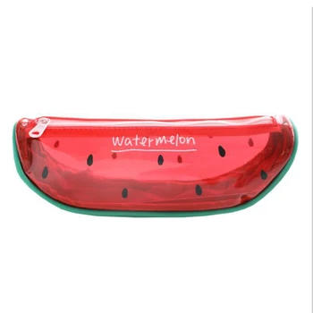 

Small Fresh Transparent Watermelon Pencil Bag Fruit Large Capacity Pencil Bag Learning Office Supplies