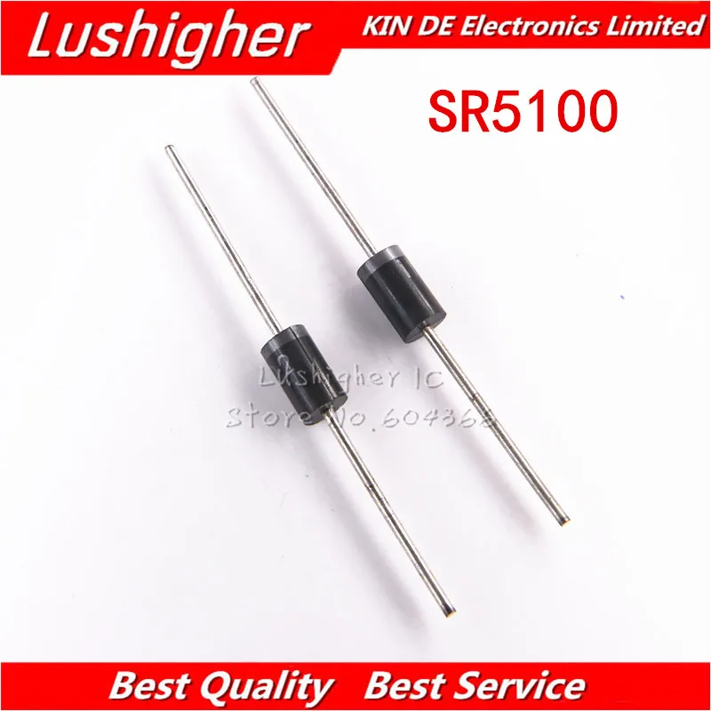 20 штук SR5100 SB5100 DO 27 диод Шоттки 5A 100V|diode 5a|diode sr5100diode sb5100 |