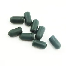 Поделитесь с рыбой 50 шт. резиновый буфер бусины узел зеленый цвет протектор для ловли карпа установка для волос изготовление