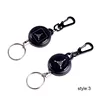 1pcs Portable Keychains For Men EDC Key Rings Steel Wire Retractable Key Buckles Key Chain Spring back Key Holder Keyring ► Photo 3/6