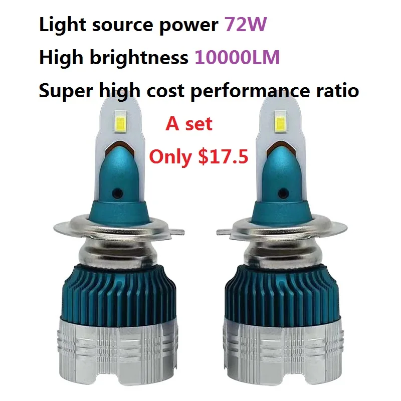 

2 PCS 36W brightness 10000LM M2 led Mini 2 headlight headlight headlight headlight H4 led H7 high super cost performance