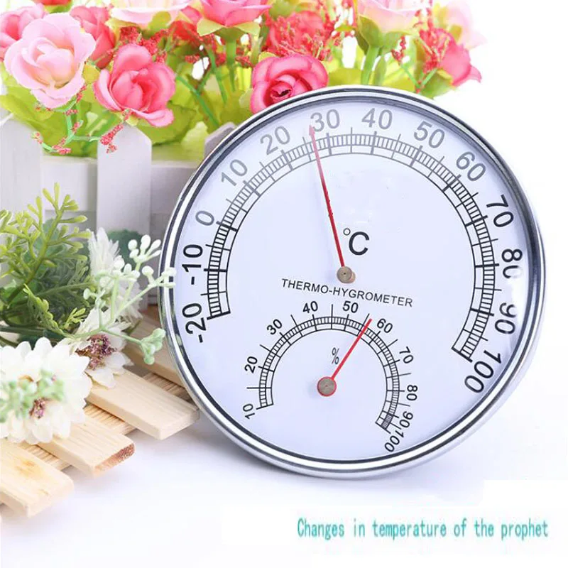 

Round Clock-Shaped Thermometer Hygrometer Pointer Type Indoor Industrial Thermometer Hygrometer Weather Station