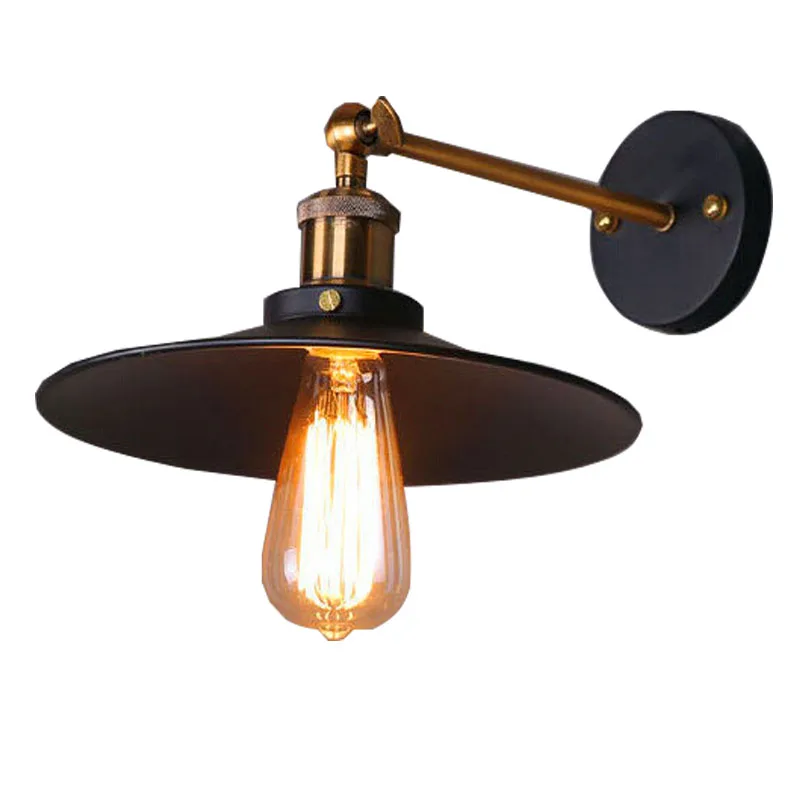 

Vintage Plated Industrial Wall Lamp Retro Loft LED Wall Light Lamparas De Pared Stair Bathroom Iron Wall Sconce Abajur Luminari