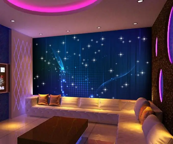 

3d wallpaper custom Move feeling cool bar KTV background wall wallpaper
