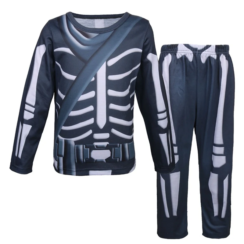 

Skull Trooper Costumes FfortnitedCosplay Kids Streetwear Boys Clothing Set Game Cosplay Children Halloween Festive Party Supplie
