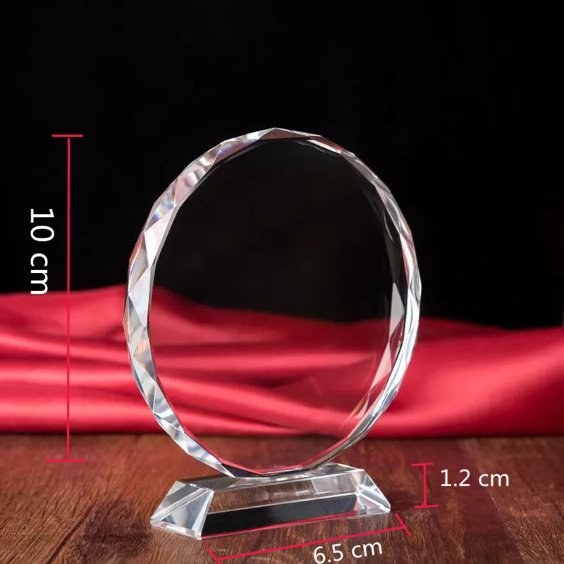  XINTOU 3D Laser Engraved Personalized Crystal Frame DIY Customized Round Baby Photo Frames Gifts fo
