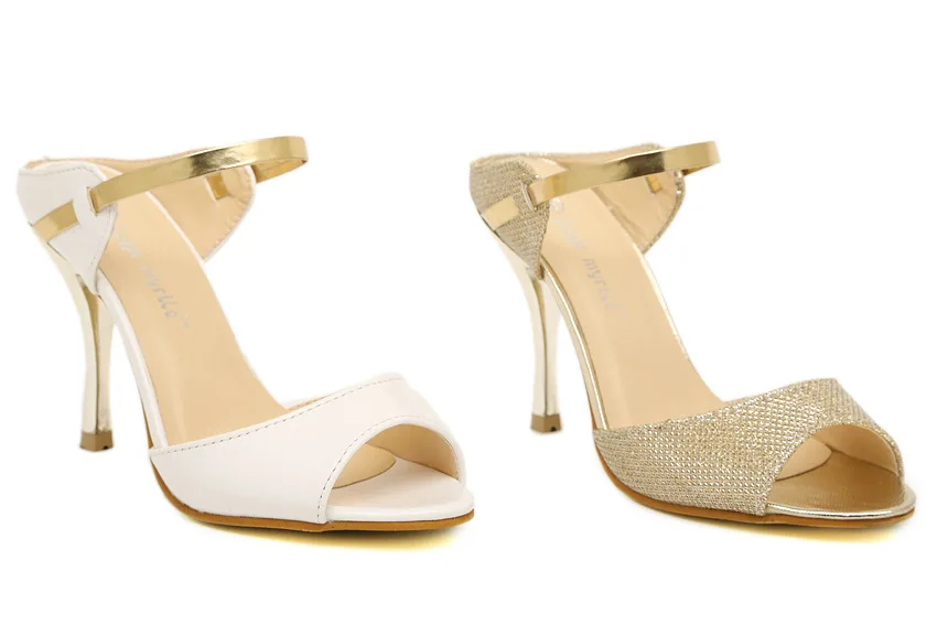 Женская обувь на высоком каблуке; цвет золотистый, Серебристый; женские туфли-лодочки; Модные женские босоножки; Летняя женская обувь на тонком каблуке с открытым носком; большой размер 41