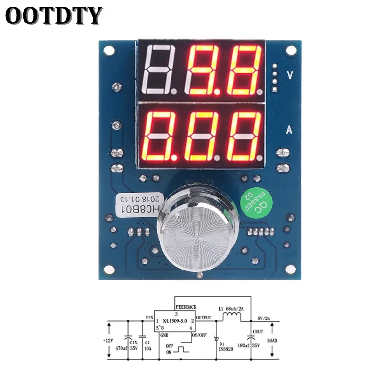

OOTDTY DC-DC 5-36V 1.3-32V Digital Voltage Regulator Buck Step Down Power Supply Module