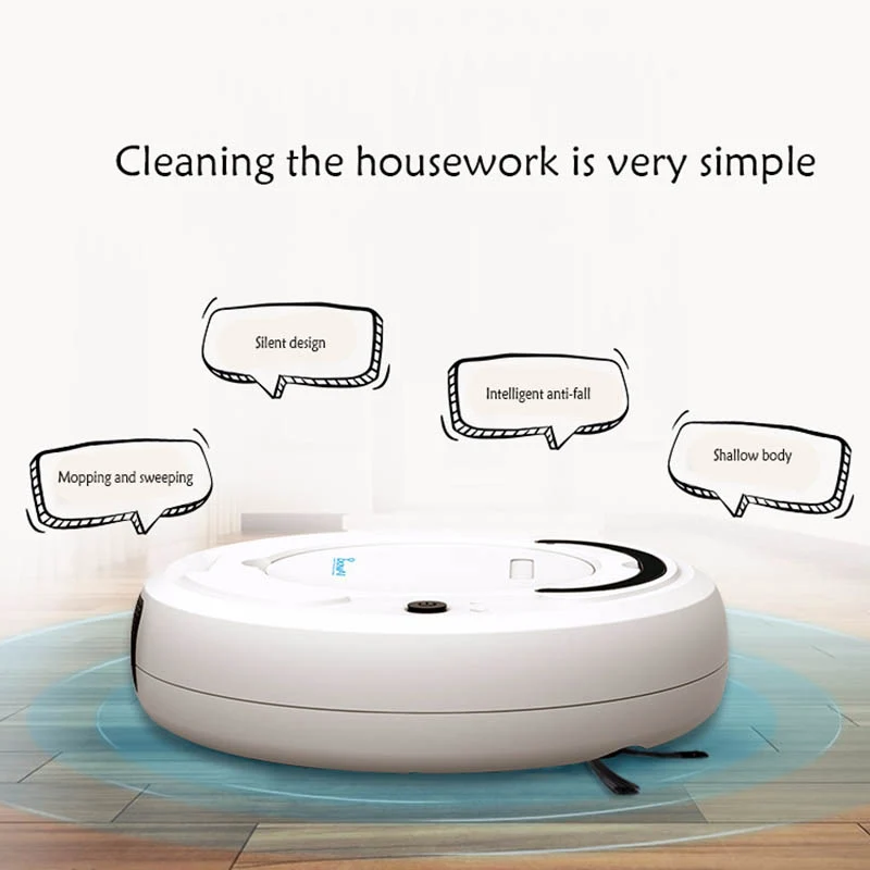 Robot Vacuum Cleaner Moping Sweeing Floor Machine People with Cleaner Lazy Intelligent Vacuum Cleaner Home Appliances Creative