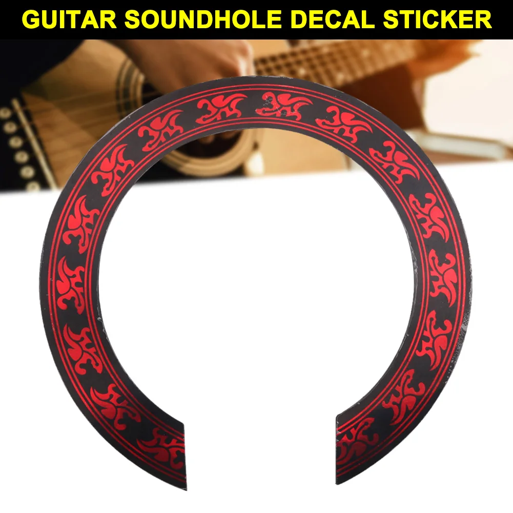 

Soundhole Decal Sticker Rosette Parts Replacement Decoration for Acoustic Guitar KH889