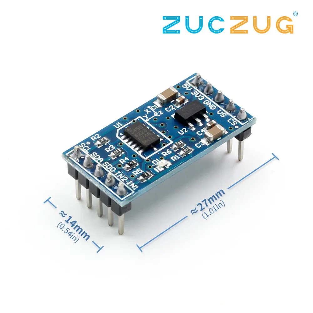ADXL345 IIC / SPI цифровой датчик угла акселерометр модуль для arduino|Интегральные схемы| |