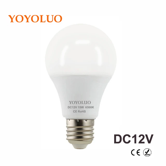 Aliexpress Yoyoluo E27 Led Bulb Lights 3w 6w Dc 12v Yoyoluo E27 Led Bulb Lights 3w 6w Dc 12v Lamp 9w 12w 15w Energy Saving