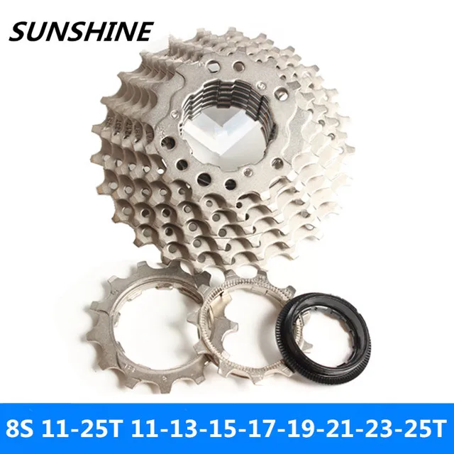 SUNSHINE 8 скорость 11-25T дорожный велосипед карты складной маховик, совместимый с sunracing. SHIMANO