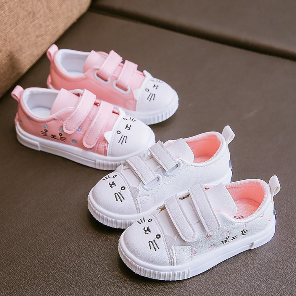 Baby Shoes 2018 Kids Boys Girls Cat Baby Girls Sneakers Sports Running Shoes Baby Tollder Shoes Casual Shoes Infant First Walker