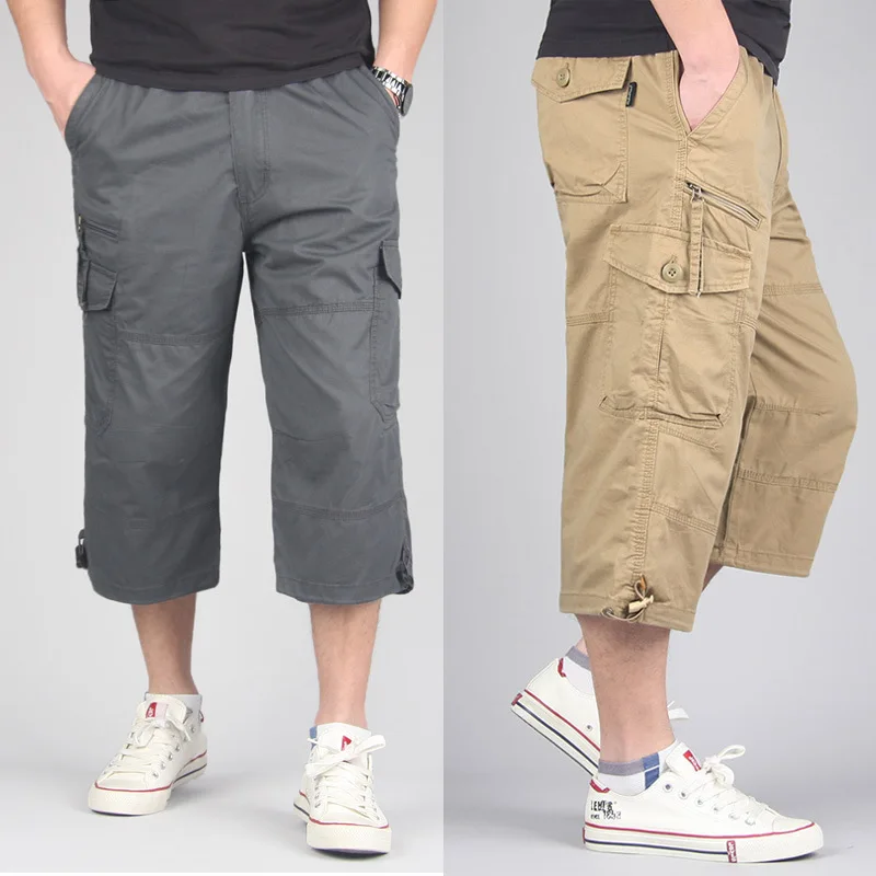Мужские летние военные пляжные карго шорты тактические брюки с большим количеством карманов мужские свободные альпинистские треккинговые пляжные брюки большого размера