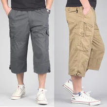 Мужские летние военные пляжные карго шорты тактические брюки с большим количеством карманов мужские свободные альпинистские треккинговые пляжные брюки большого размера