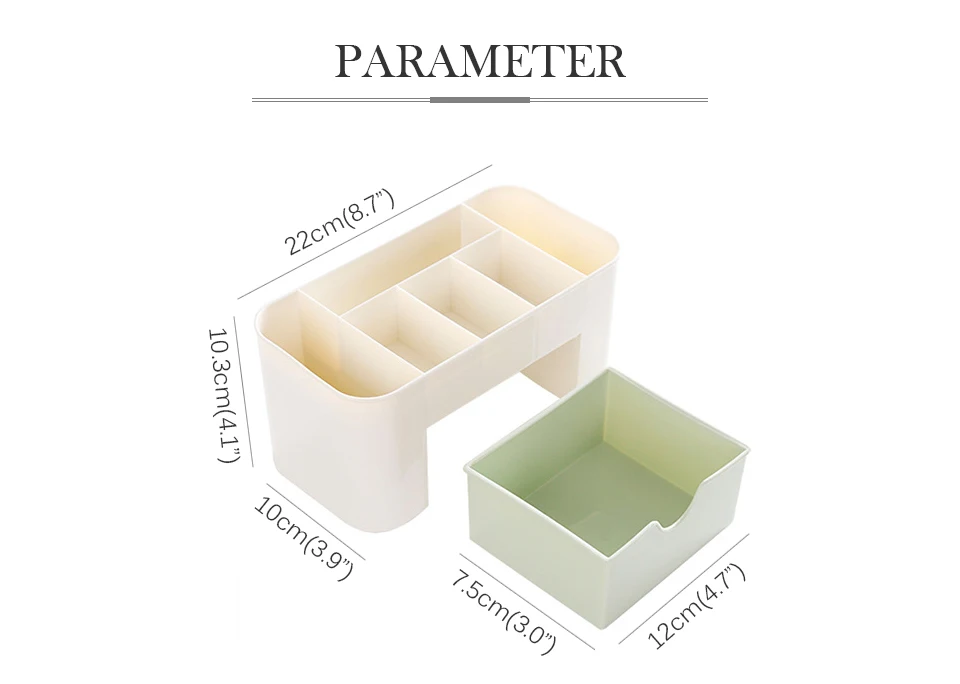 Пластиковая коробка-органайзер для макияжа, ювелирные изделия, лаки для ногтей, ящики для хранения косметики, туалетные принадлежности, ванная комната, полки для макияжа, ящик Рабочий стол