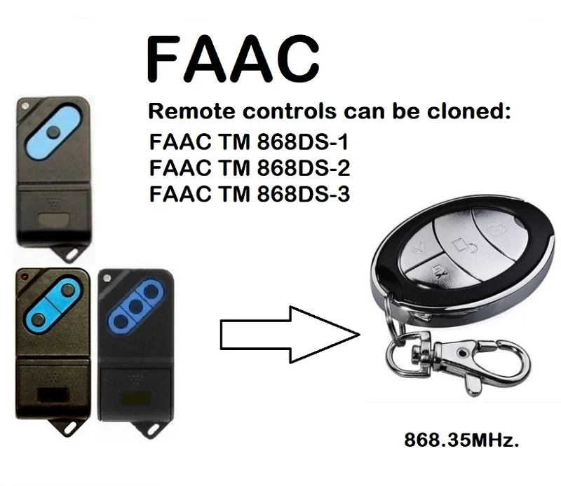 Для FAAC TM 868DS-1, TM 868DS-2, TM 868DS-3 пульт дистанционного управления для гаражных дверей Бесплатная доставка