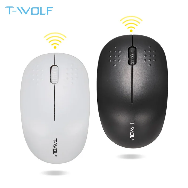 

T-WOLF Q4 Computer Wireless Mouse Small Portable Ergonomic Office Mice Stable 2.4GHz 10M Range for PC Laptop/ Desktop/ Notebook