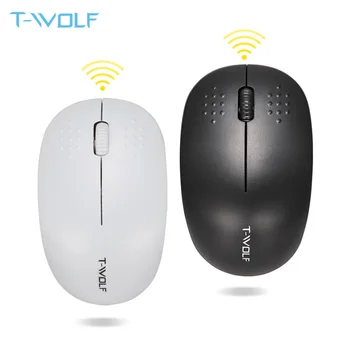 

T-WOLF Q4 Computer Wireless Mouse Small Portable Ergonomic Office Mice Stable 2.4GHz 10M Range for PC Laptop/ Desktop/ Notebook