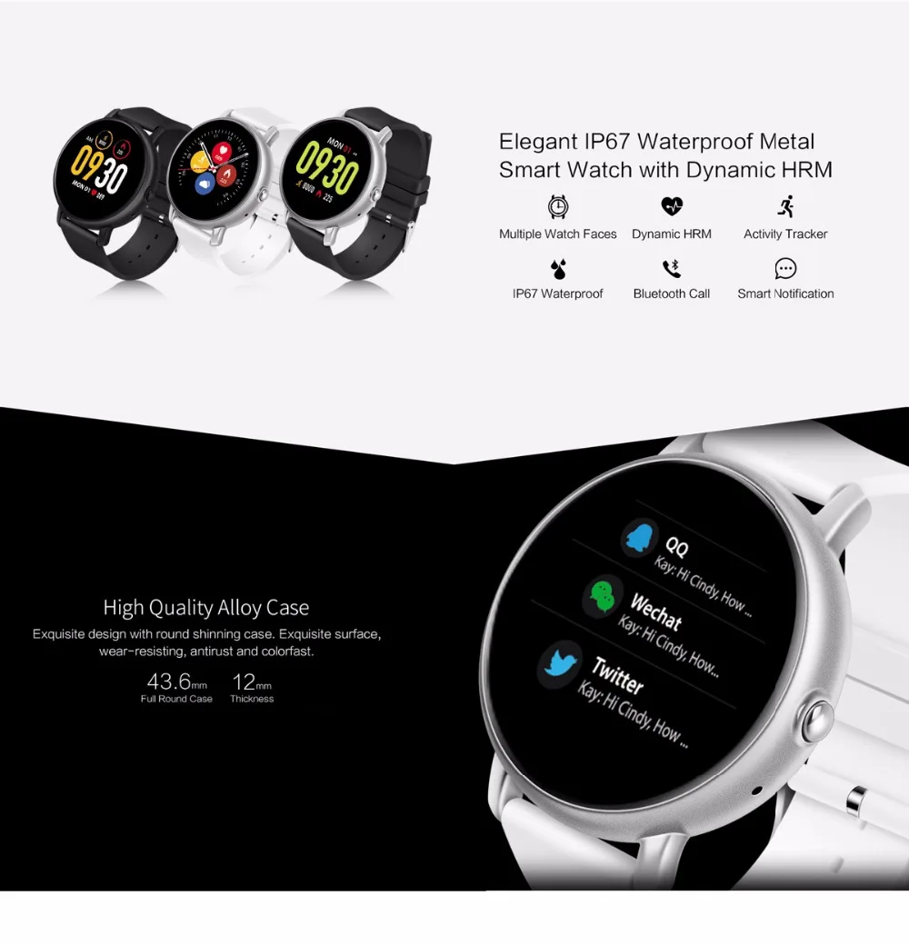 S666 Bluetooth вызова Смарт-часы IP67 Водонепроницаемый сердечный ритм SmartWatch 1,22 полный Экран Touch спортивный фитнес-браслет наручные часы