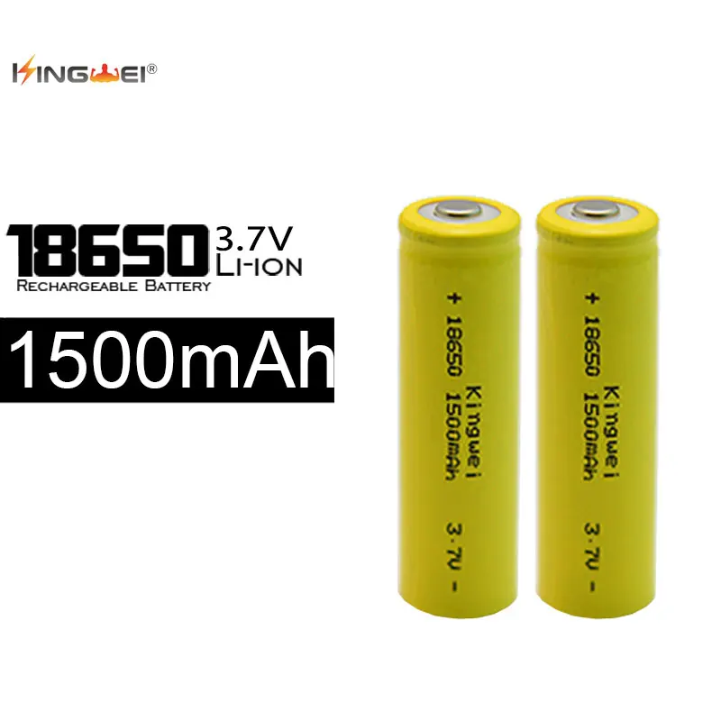 Kingwei 10 шт. IC + R18650 1500 мАч аккумуляторная батарея 3 7 В литий ионный аккумулятор для