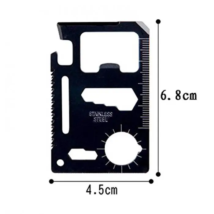 11 в 1 кредитной карты размеры кошелек ножи нержавеющая сталь многофункциональый инструмент утилита для кемпинга пеший Туризм выживания(случайный цвет