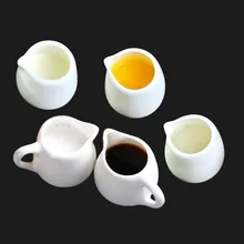 Tableware Jar Creamer-Container-Cup Sugar Seasoning Ceramics White Milk-Pots Kitchen-Tools