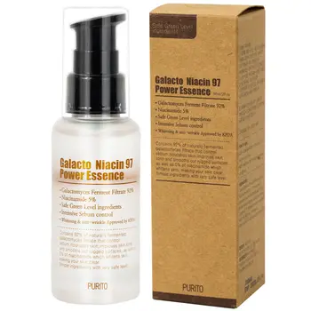 

PURITO Galacto Niacin 97 Power Essence 60ml Face Cream Galactomyces 92%,Niacinamide 5% Sebum Control Moisturizing Whitening