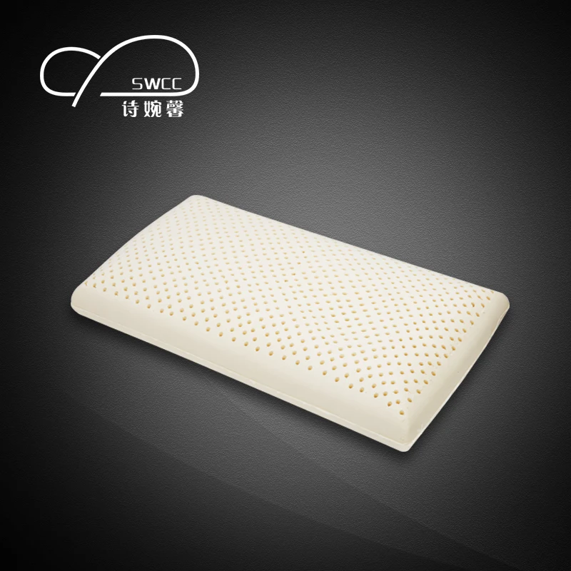 Swcc 65x40x14 Natural Latex Pillow Protection Cervical Health