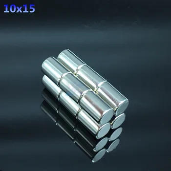 

10pcs 10mmx15mm Bulk Small Round NdFeB Neodymium Magnets 10*15mm Dia 10x15 mm N35 Super Powerful Strong Rare Earth Magnet