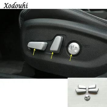 

Car Stick Detector ABS Chrome Seat Adjustment Knob Button Switch Trim 5pcs For Kia Sportage KX5 2016 2017 2018