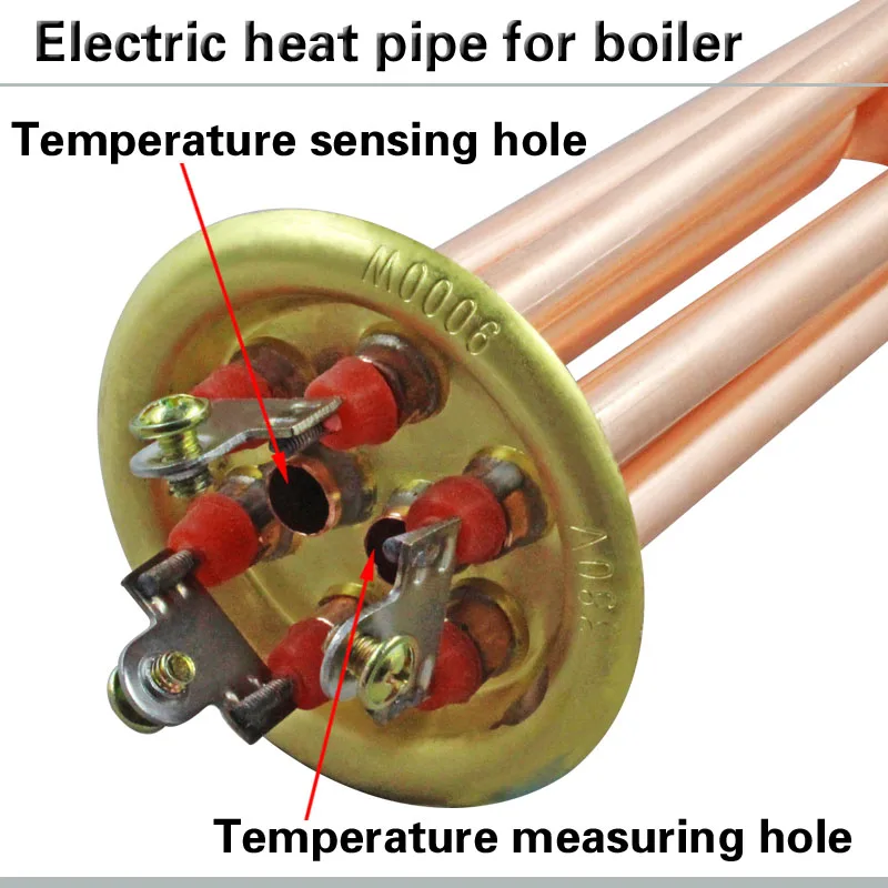 63 мм Фланцевая электрическая нагревательная Труба Электрический водонагреватель нагревательная труба водонагреватель чистая медная нагревательная труба 380 В 9 кВт