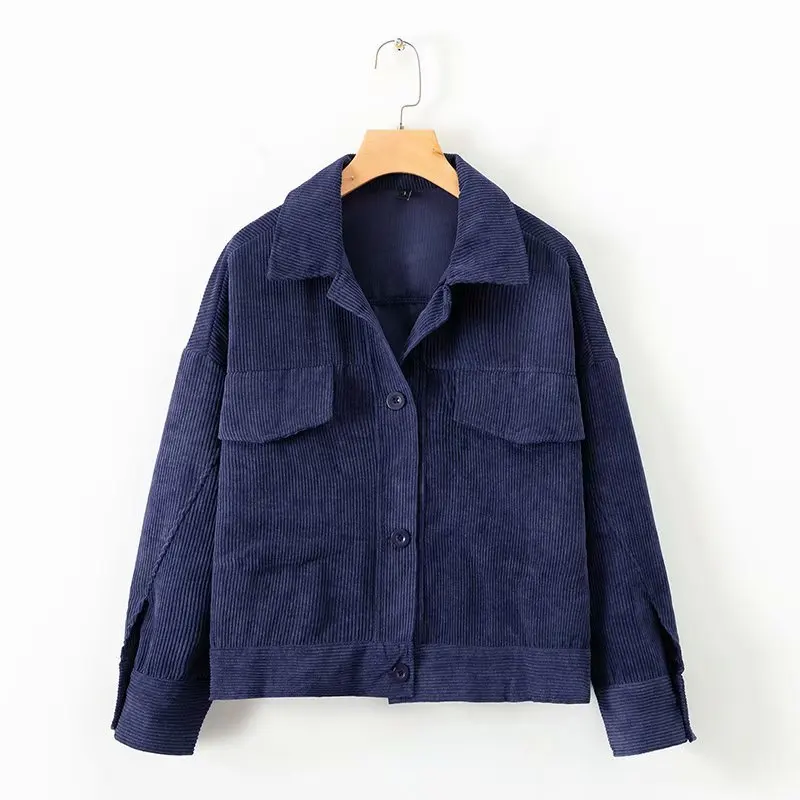 

Hot sale XD55-1520 European and American fashion corduroy jacket