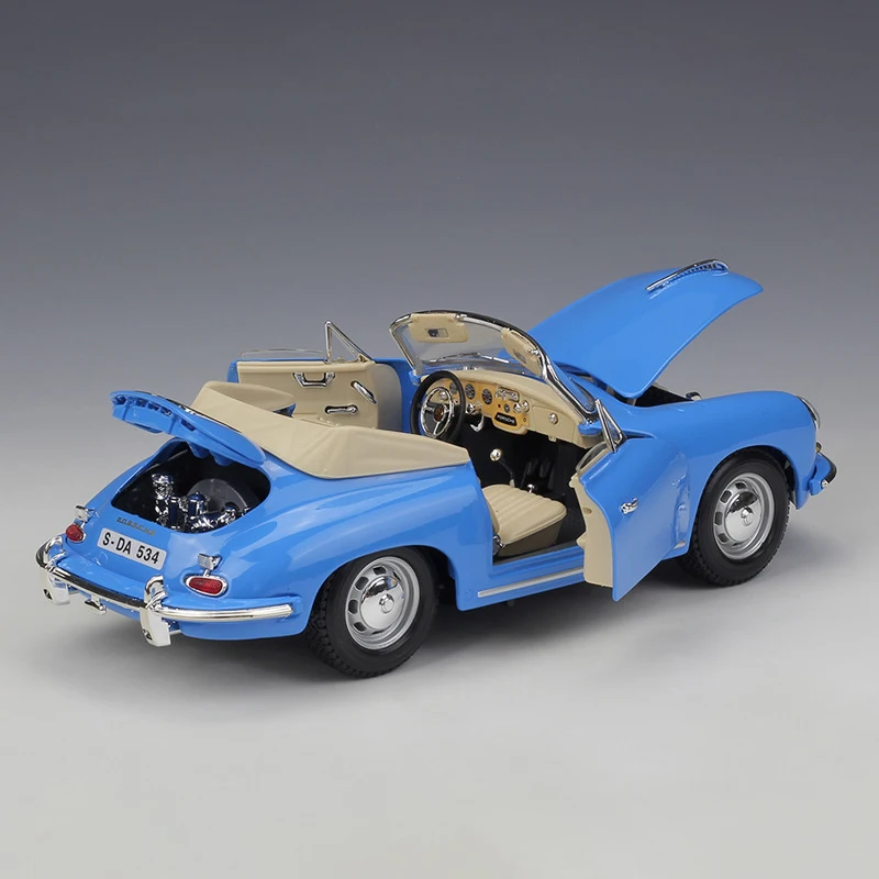 Модель кабриолета Bburago 356B в масштабе 1:18 из металлического сплава|Наземный