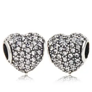 beads pandora charms fits sterling heart silver jewelry