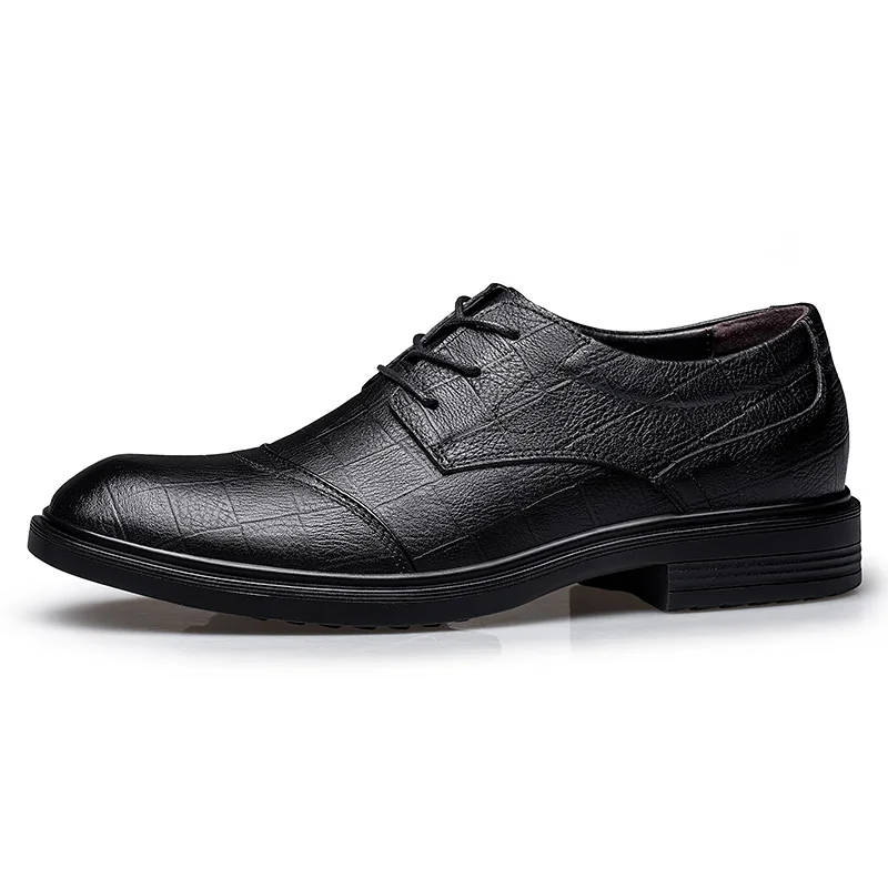 Genuine Leather Men Shoes Business Oxfords Men Casual Shoes Cow Leather Male Footwear Work Formal Shoes