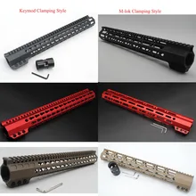 15 ''дюймовый Keymod/M-lok зажимной стиль монолитный верхний поручень рельсовый прицел поплавковая система крепления черный/красный/коричневый цвет