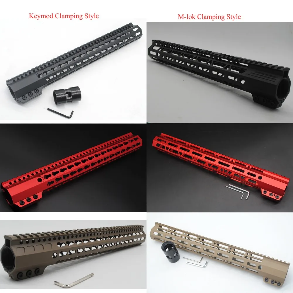 15-дюймовый Keymod/M-lok монолитная Верхняя накладка плавучая система крепления без
