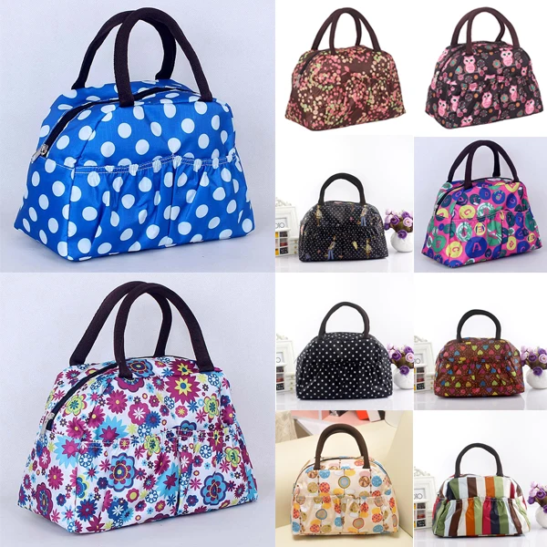 New Fashion Portable Ployester Waterproof Women Handbags font b lunch b font font b Bag