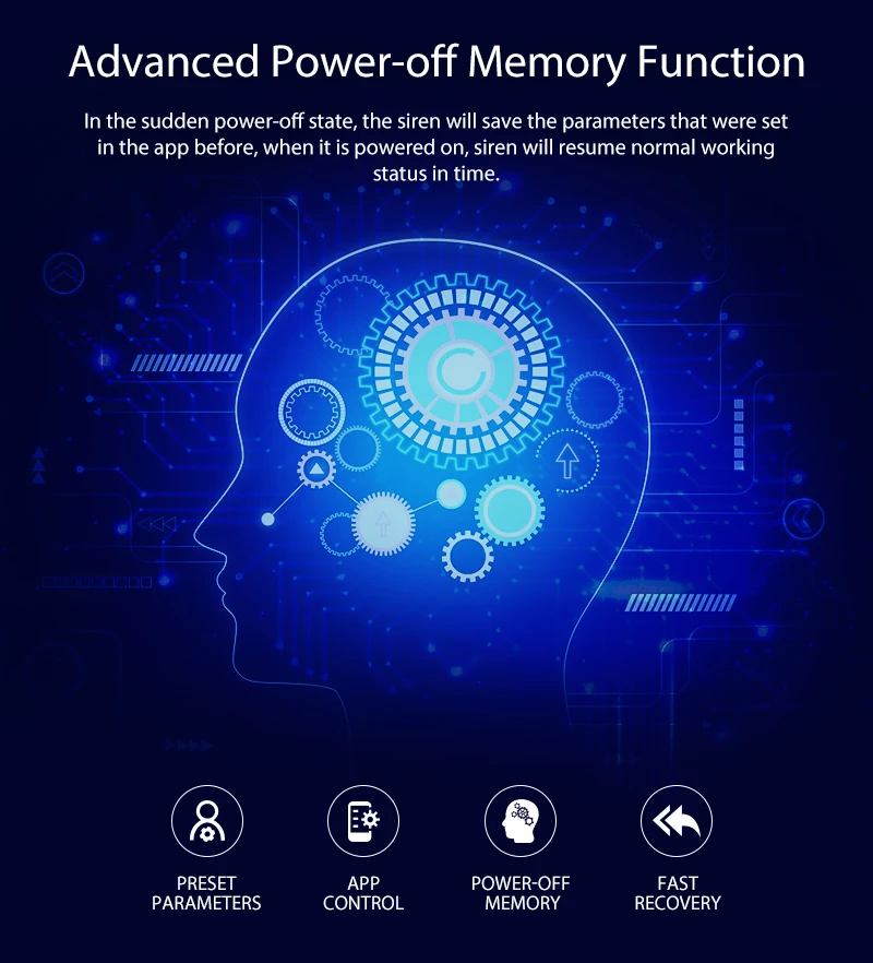 Casa inteligente sem fio wi fi sirene