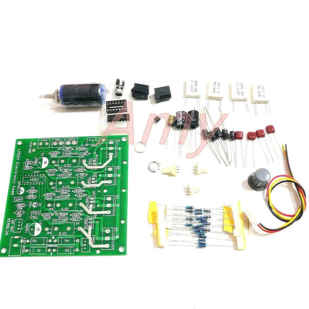 

Electronic load tester power 150W 15V 0-10A /60V 2.5A LM324 simple electronic load