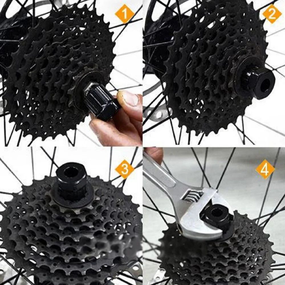 

Carbon Steel Splined Bottom Cycling Bike Bracket Remover Cassette Flywheel Freewheel Protection Lockring Removal Repair Tool