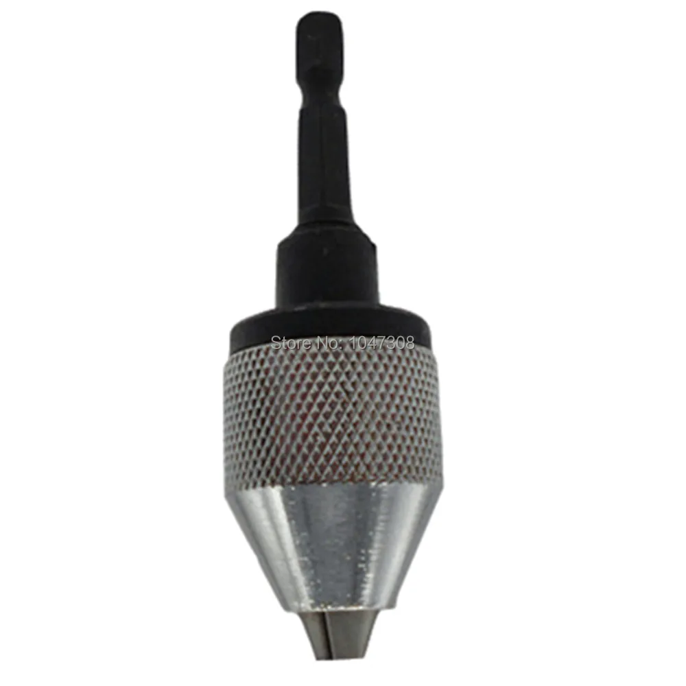 1/4" Inch Keyless Drill Bit Chuck Quick Change Adapter Converter Hex